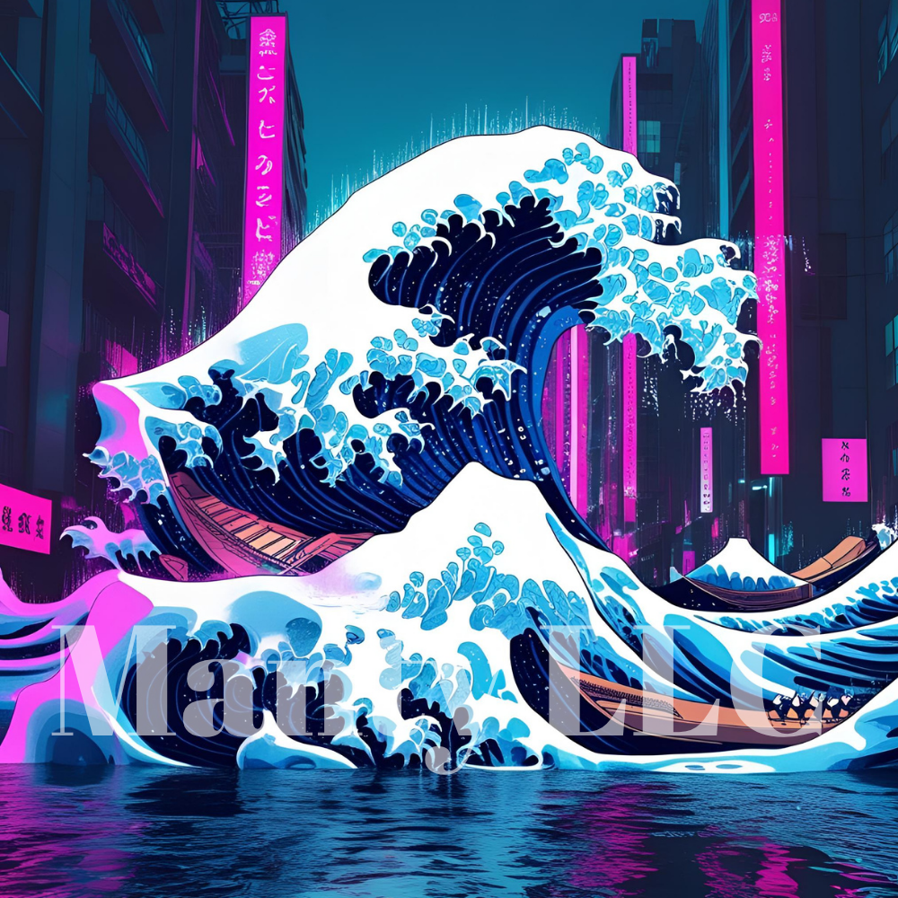 Japanese Ukiyo-e Modern Remix – mantydigitalart.com